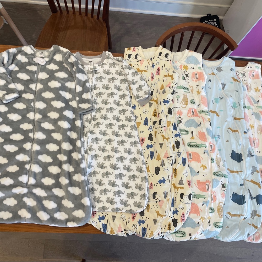 Duomiaomiao Sleep Sacks 9-12 Months & Hudson Baby Sleep Sacks 18-24 m Bundle